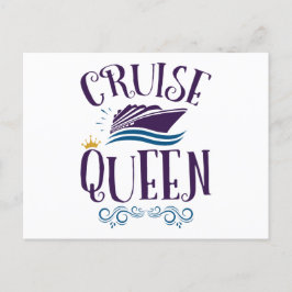 Cruise Queen Niedlich Cruise Women Postkarte