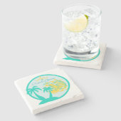 Cruise Queen Steinuntersetzer (Seitenansicht)