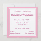 Cruise Ship Baby Dusche Einladung (Rückseite)