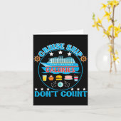 Cruise Ship Calories Don't Count Cruising Foodie Karte (Gelbe Blume)