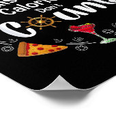 Cruise Ship Calories Don't Count  Poster (Ecke)