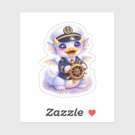 Cruise Ship Captain Dragon Aufkleber (Blatt)