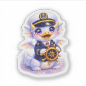 Cruise Ship Captain Dragon Aufkleber (Vorderseite)