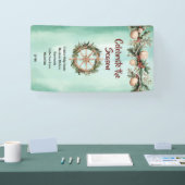 Cruise Ship Christmas Holiday Coastal Cabin Door Banner (Messe)