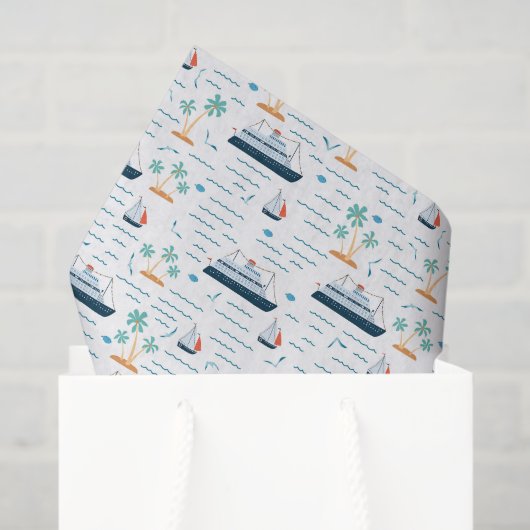 Cruise Ship Decoupage Seidenpapier (Geschenktüte)