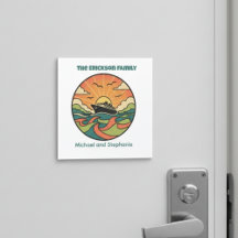 Cruise Ship Door Marker - Ocean Sunset Door Magnet