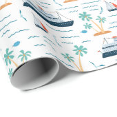 Cruise Ship Geschenkpapier (Rolleneckpunkt)