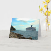 ~Cruise Ship~ GREETCARD, CUSTOMIZE Karte (Gelbe Blume)