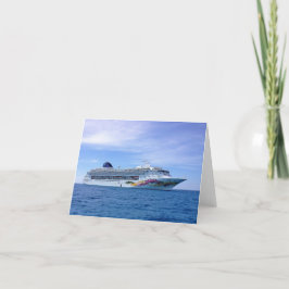 Cruise Ship Grußkarte Karte