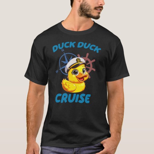 Cruise Ship Happy Cruise Time For Family Duck Duck T-Shirt (Vorderseite)