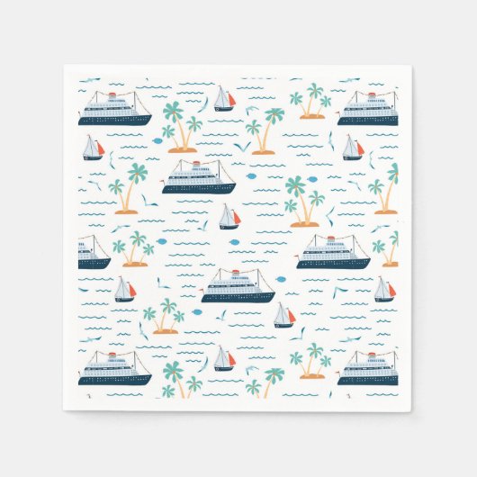 Cruise Ship Paper Serviette (Vorderseite)