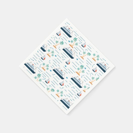 Cruise Ship Paper Serviette (Ecke)