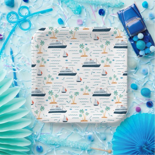 Cruise Ship Pappteller (Party)