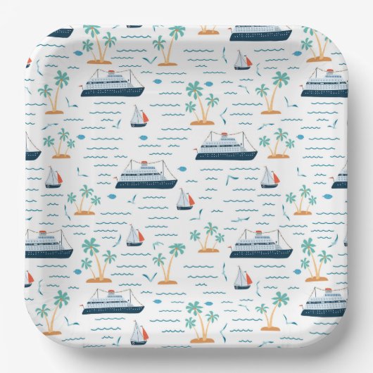 Cruise Ship Pappteller (Vorderseite)