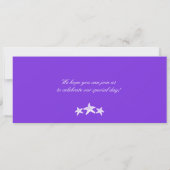 Cruise Ship Starfish Boarding Pass Wedding Einladung (Rückseite)