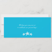 Cruise Ship Starfish Boarding Pass Wedding Einladung (Rückseite)