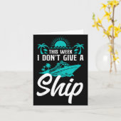 Cruise Ship Vacation Pun This Week I Don't Give A Karte (Gelbe Blume)