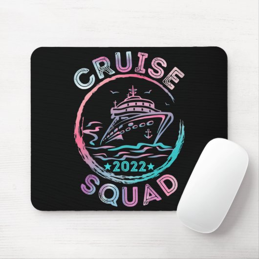 Cruise Squad 2022 Matching Family Group mit Ancho Mousepad (Mit Mouse)