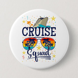 Cruise Squad 2024 Cruising Vacation Round Button
