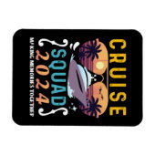 Cruise Squad 2024 Family Vacation Matching Group Magnet (Horizontal)