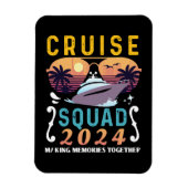 Cruise Squad 2024 Family Vacation Matching Group Magnet (Vertikal)