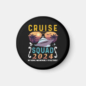 Cruise Squad 2024 Family Vacation Matching Group Magnet (Vorne)
