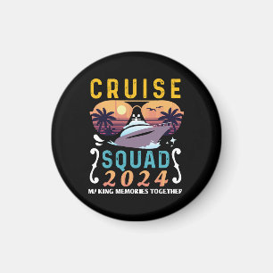 Cruise Squad 2024 Family Vacation Matching Group Magnet