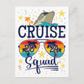 Cruise Squad 2024 Kreuzfahrt Postkarte (Vorderseite)