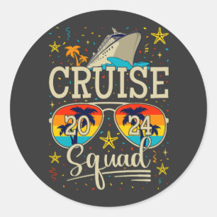 Cruise Squad 2024 Kreuzfahrt Runder Aufkleber