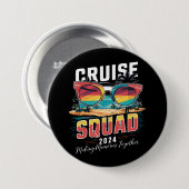 Cruise Squad 2024 Sommerferien Matching Family Button (Vorne & Hinten)