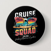 Cruise Squad 2024 Sommerferien Matching Family Button (Vorderseite)