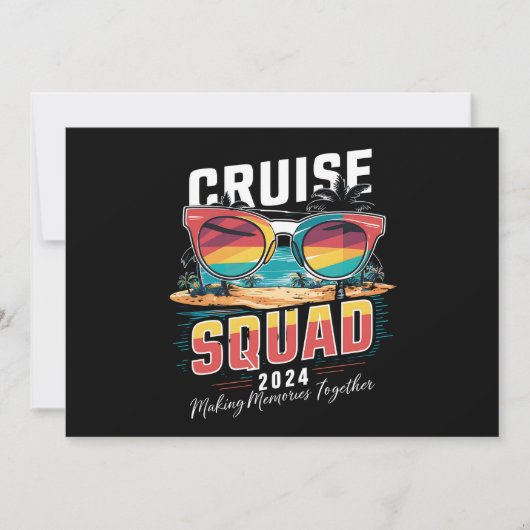 Cruise Squad 2024 Sommerferien Matching Family Einladung (Vorderseite)