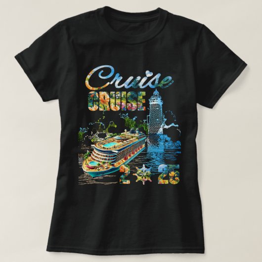 Cruise Squad 2025 Familienurlaub T-Shirt (Design vorne)