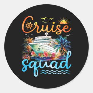 Cruise Squad 2025 Family Group Matching Cruise Vac Runder Aufkleber