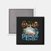 Cruise Squad 2025 Family Group Matching Cruising V Magnet (Vorderseite/Rückseite)