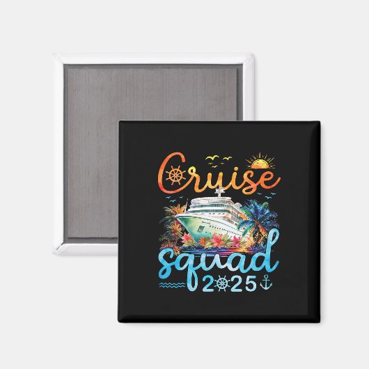 Cruise Squad 2025 Family Group Matching Cruising V Magnet (Vorderseite/Rückseite)