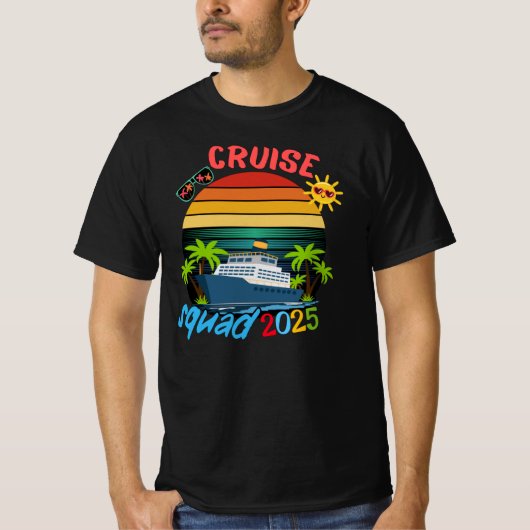 Cruise Squad 2025 Family Group Matching Summer  T-Shirt (Vorderseite)