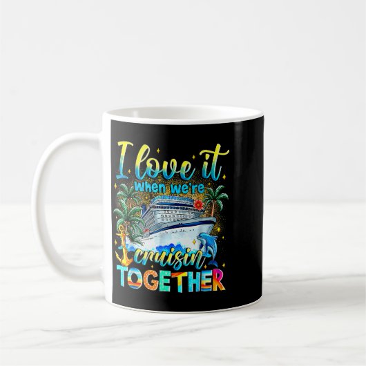Cruise Squad 2025 Family Group Matching Summer Vac Kaffeetasse (Links)