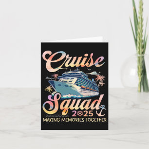 Cruise Squad 2025 Family Group Matching Summer Vac Karte