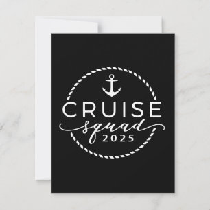 Cruise Squad 2025 Family Matching Outfit Sommer Feiertagskarte