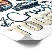 Cruise Squad 2025 Outfits Friends Family Couples m Poster (Ecke)