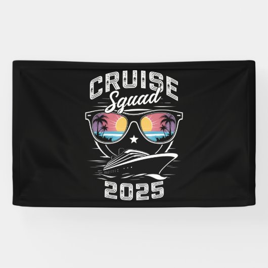 Cruise Squad 2025 Sommerferien Matching Family Banner (Horizontal)