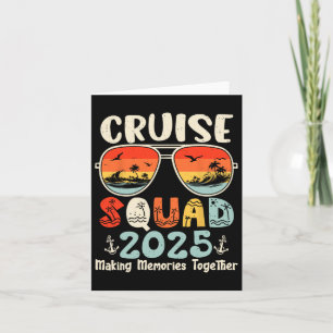 Cruise Squad 2025 Sommerferien Matching Family Karte