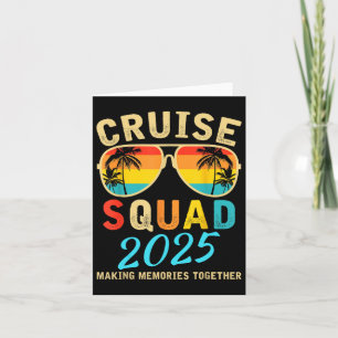 Cruise Squad 2025 Sommerferien Matching Family Karte