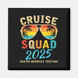Cruise Squad 2025 Sommerferien Matching Family Magnet