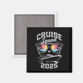 Cruise Squad 2025 Sommerferien Matching Family Magnet (Vorderseite/Rückseite)
