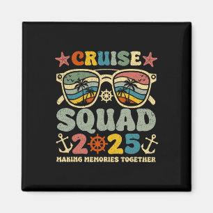 Cruise Squad 2025 Sommerferien Matching Family Magnet