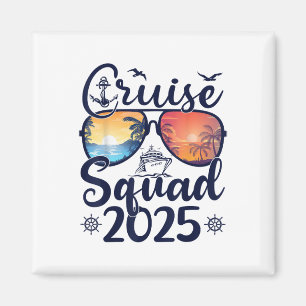 Cruise Squad 2025 Sommerferien Matching Family Magnet