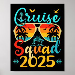 Cruise Squad 2025 Sommerferien Matching Family Poster