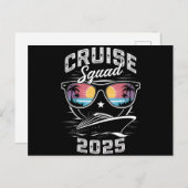 Cruise Squad 2025 Sommerferien Matching Family Postkarte (Vorne/Hinten)